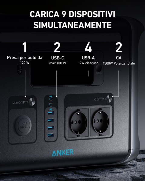 Przenośna stacja zasilania Anker PowerHouse 757 1229Wh 1500W Przenośna stacja zasilania Anker PowerHouse 757 1229Wh 1500W