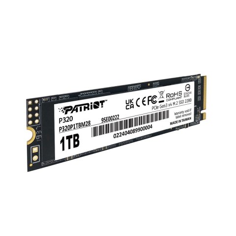 SSD Patriot Viper P320 M.2 PCI-Ex4 NVMe 1TB 3GB/s SSD Patriot Viper P320 M.2 PCI-Ex4 NVMe 1TB 3GB/s