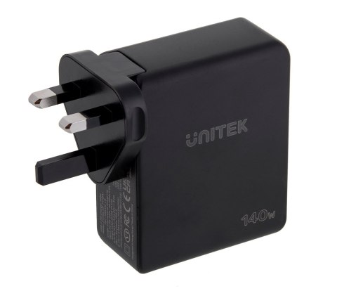 UNITEK ŁADOWARKA GAN 2X USB-C, USB-A, 140W (WYPRZEDAŻ) UNITEK ŁADOWARKA GAN 2X USB-C, USB-A, 140W (WYPRZEDAŻ)