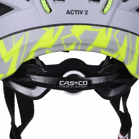 Kask CASCO ACTIV2 silver-neon M 56-58 Kask CASCO ACTIV2 silver-neon M 56-58