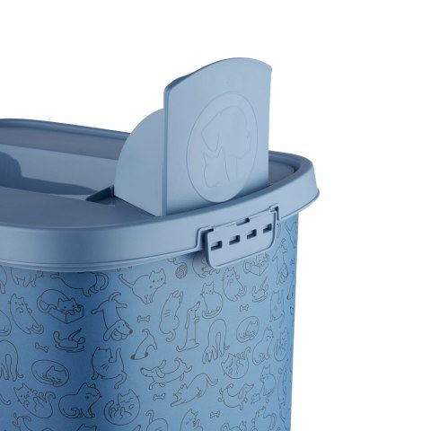 Rotho Pojemnik sucha karma FLO 4,1L Blue kot/pies Rotho Pojemnik sucha karma FLO 4,1L Blue kot/pies