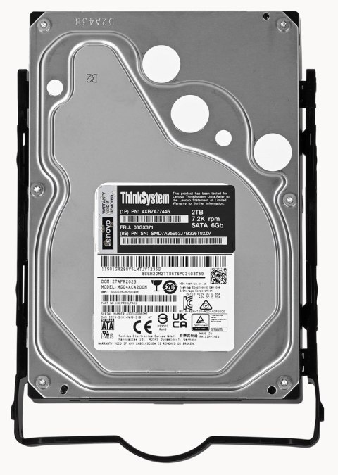 Dysk Lenovo ThinkSystem ST50 V2 3.5" 2TB 7.2K SATA 6Gb NHS 512n HDD Dysk Lenovo ThinkSystem ST50 V2 3.5" 2TB 7.2K SATA 6Gb NHS 512n HDD