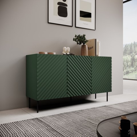Komoda 3D2SZ ONDA 150x45xH85 zieleń Komoda 3D2SZ ONDA 150x45xH85 zieleń