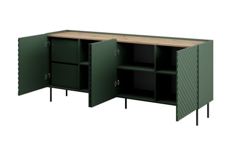 Komoda 4D2SZ ONDA 200x45xH85 zieleń Komoda 4D2SZ ONDA 200x45xH85 zieleń