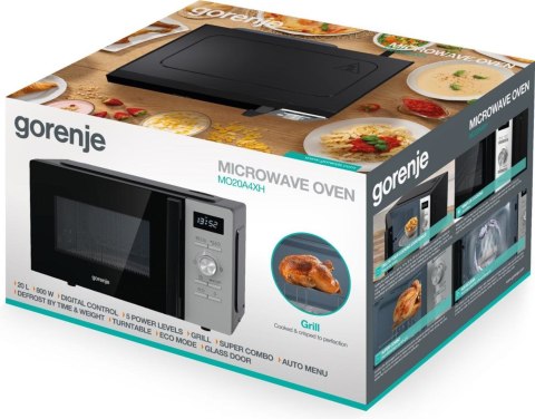 Kuchenka mikrofalowa wolnostojąca GORENJE MO20A4XH Kuchenka mikrofalowa wolnostojąca GORENJE MO20A4XH