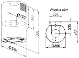 Okap MAAN Elba2 39 miedź połysk