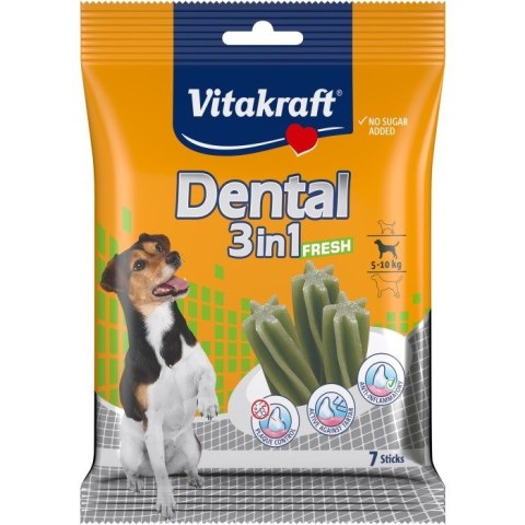 VITAKRAFT DENTAL 3w1 FRESH S przysmak dla psa 120g VITAKRAFT DENTAL 3w1 FRESH S przysmak dla psa 120g