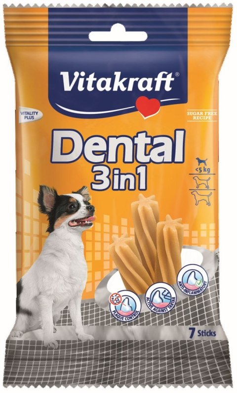 VITAKRAFT DENTAL 3w1 XS przysmak dla psa 70g VITAKRAFT DENTAL 3w1 XS przysmak dla psa 70g
