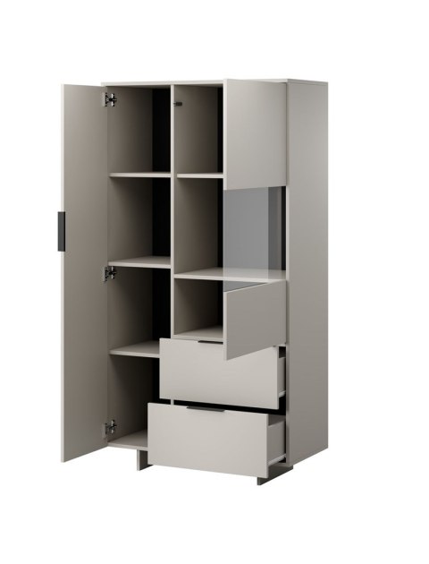 Witryna ALMA 90x41,5xH170 kaszmir Witryna ALMA 90x41,5xH170 kaszmir