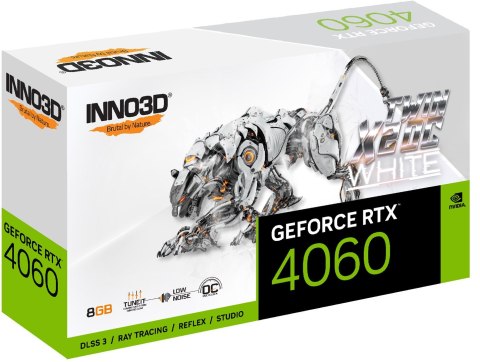 Karta graficzna INNO3D GEFORCE RTX 4060 TWIN X2 OC WHITE Karta graficzna INNO3D GEFORCE RTX 4060 TWIN X2 OC WHITE