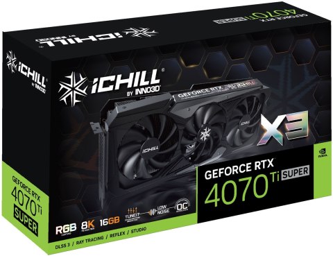 Karta graficzna INNO3D GeForce RTX 4070 Ti SUPER ICHILL X3 Karta graficzna INNO3D GeForce RTX 4070 Ti SUPER ICHILL X3