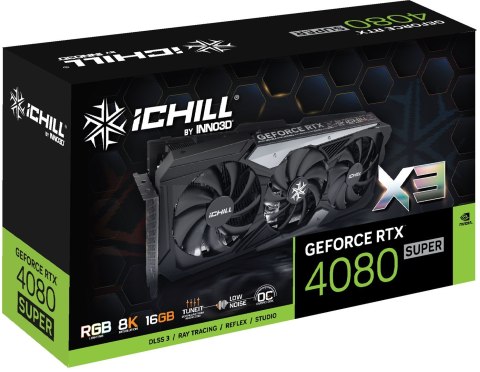 Karta graficzna INNO3D GeForce RTX 4080 SUPER ICHILL X3 Karta graficzna INNO3D GeForce RTX 4080 SUPER ICHILL X3