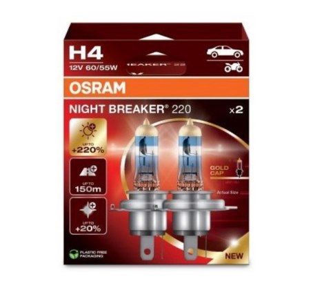 OSRAM NIGHT BREAKER 220 H4 OSRAM NIGHT BREAKER 220 H4