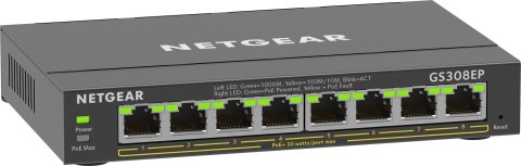 Switch Netgear GS308EP-100PES 8p PoE 62W (PoE+: 8p) Unmanaged Gigabit Switch Netgear GS308EP-100PES 8p PoE 62W (PoE+: 8p) Unmanaged Gigabit
