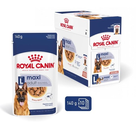 ROYAL CANIN SHN Maxi Adult w sosie 10X140G ROYAL CANIN SHN Maxi Adult w sosie 10X140G