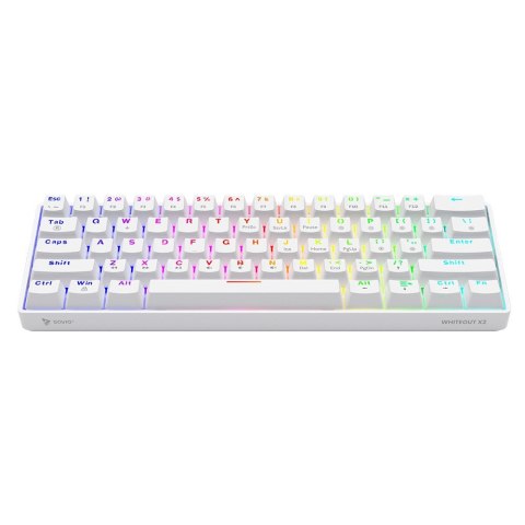 SAVIO KLAWIATURA MECHANICZNA WHITEOUT X2 BROWN OUTEMU, HOT SWAP SAVIO KLAWIATURA MECHANICZNA WHITEOUT X2 BROWN OUTEMU, HOT SWAP