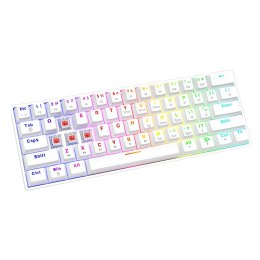 SAVIO KLAWIATURA MECHANICZNA WHITEOUT X2 RED OUTEMU, HOT SWAP