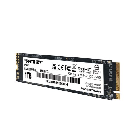 SSD Patriot Viper P320 M.2 PCI-Ex4 NVMe 1TB 3GB/s SSD Patriot Viper P320 M.2 PCI-Ex4 NVMe 1TB 3GB/s