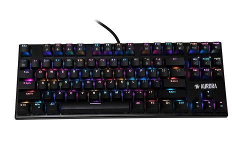 KLAWIATURA I-BOX AURORA K-2R RGB, MECHANICZNA, BLUE SWITCH, GAMING KLAWIATURA I-BOX AURORA K-2R RGB, MECHANICZNA, BLUE SWITCH, GAMING