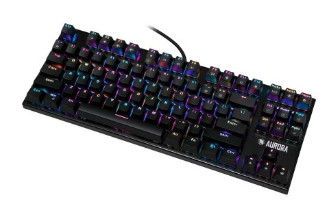 KLAWIATURA I-BOX AURORA K-2R RGB, MECHANICZNA, BLUE SWITCH, GAMING KLAWIATURA I-BOX AURORA K-2R RGB, MECHANICZNA, BLUE SWITCH, GAMING