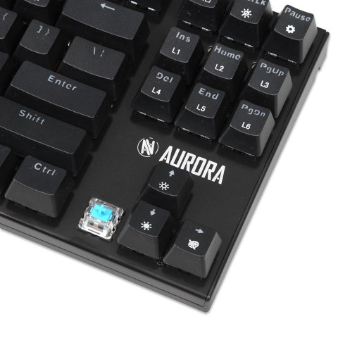KLAWIATURA I-BOX AURORA K-2R RGB, MECHANICZNA, BLUE SWITCH, GAMING KLAWIATURA I-BOX AURORA K-2R RGB, MECHANICZNA, BLUE SWITCH, GAMING