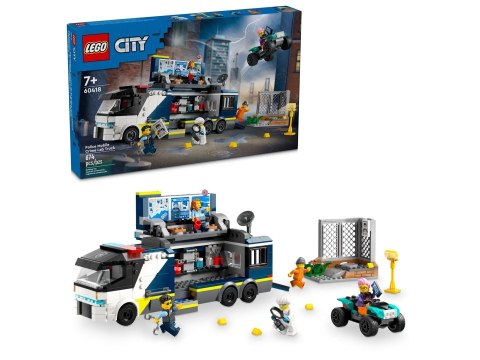 LEGO City 60418 Policyjna ciężarówka z laboratorium kryminalnym LEGO City 60418 Policyjna ciężarówka z laboratorium kryminalnym