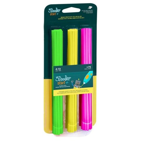 FILAMENT 3DOODLER START EKO, 2.5MM, 75 SZTUK, NEON GLOW, ZIEL, ŻÓŁTY, RÓŻ 3DS-ECO-MIX4-75 FILAMENT 3DOODLER START EKO, 2.5MM, 75 SZTUK, NEON GLOW, ZIEL, ŻÓŁTY, RÓŻ 3DS-ECO-MIX4-75