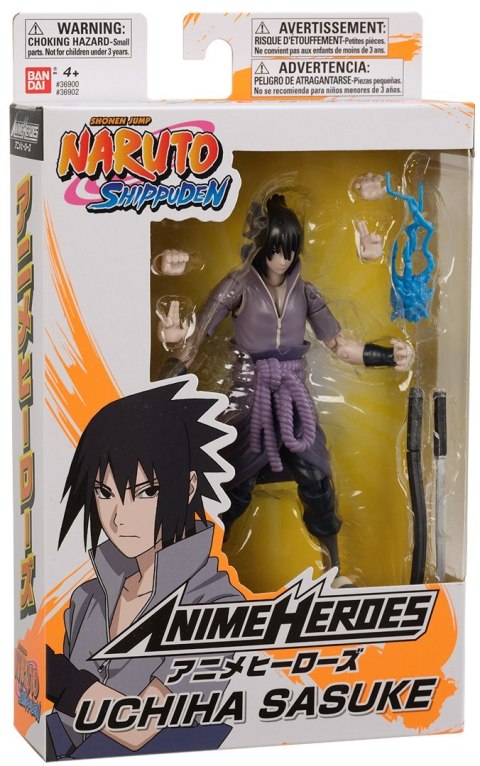 Figurka kolekcjonerska BANDAI ANIME HEROES NARUTO -UCHIHA SASUKE Figurka kolekcjonerska BANDAI ANIME HEROES NARUTO -UCHIHA SASUKE