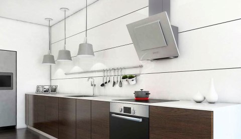 Okap kominowy, przyścienny CIARKO NTI 60 Inox (600mm; kolor inox) (WYPRZEDAŻ) Okap kominowy, przyścienny CIARKO NTI 60 Inox (600mm; kolor inox) (WYPRZEDAŻ)
