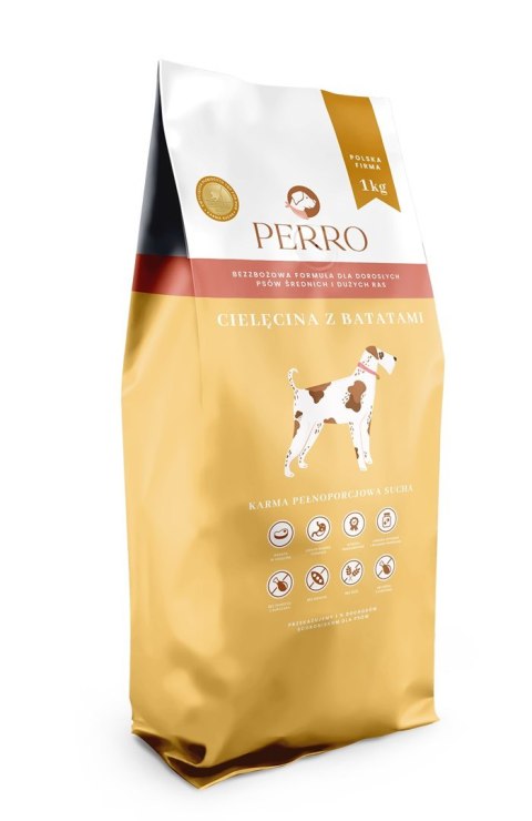 PERRO Cielęcina z batatami dla dorosłych psów średnich i dużych ras 1 kg PERRO Cielęcina z batatami dla dorosłych psów średnich i dużych ras 1 kg