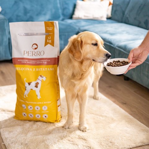 PERRO Cielęcina z batatami dla dorosłych psów średnich i dużych ras 1 kg PERRO Cielęcina z batatami dla dorosłych psów średnich i dużych ras 1 kg