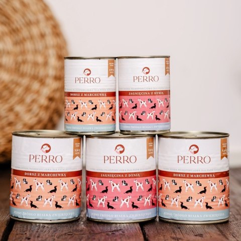 PERRO Dorsz z marchewką dla psów doroslych 850 g PERRO Dorsz z marchewką dla psów doroslych 850 g