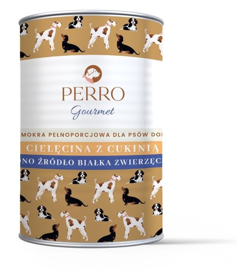 PERRO Gourmet Cielęcina z cukinią dla psów dorosłych 400 g PERRO Gourmet Cielęcina z cukinią dla psów dorosłych 400 g