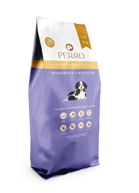PERRO Wołowina z batatami dla szczeniąt 1 kg PERRO Wołowina z batatami dla szczeniąt 1 kg