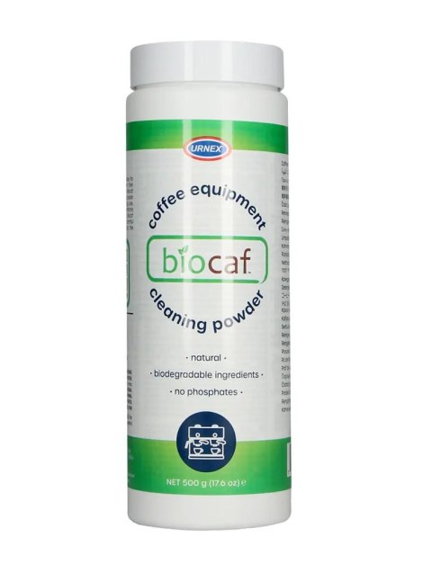 Urnex Biocaf coffee equipment cleaning powder proszek czyszczący 500g Urnex Biocaf coffee equipment cleaning powder proszek czyszczący 500g
