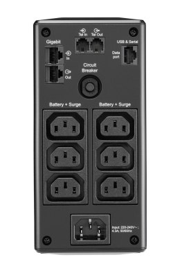APC Back UPS Pro BR 900VA, 6 Out, AVR, LCD Interface UŻYWANY (nowe akumulatory)