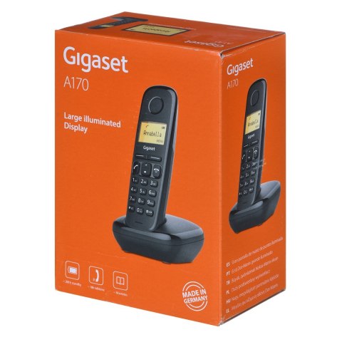 Gigaset Telefon bezprzewodowy A170 Black Gigaset Telefon bezprzewodowy A170 Black