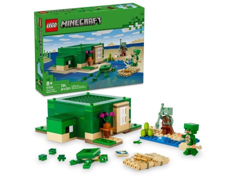 LEGO Minecraft 21254 Domek na plaży żółwi LEGO Minecraft 21254 Domek na plaży żółwi