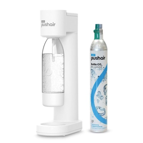 Saturator do wody Dafi PushAir + 2x butelka 0,7L + nabój CO2 (biały) Saturator do wody Dafi PushAir + 2x butelka 0,7L + nabój CO2 (biały)
