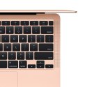 Apple MacBook Air 2021 M1 8-core CPU & 7-core GPU 13,3"WQXGA Retina IPS  8GB DDR4 SSD256 TB3 ALU macOS Big Sur - Gold (WYPRZEDAŻ