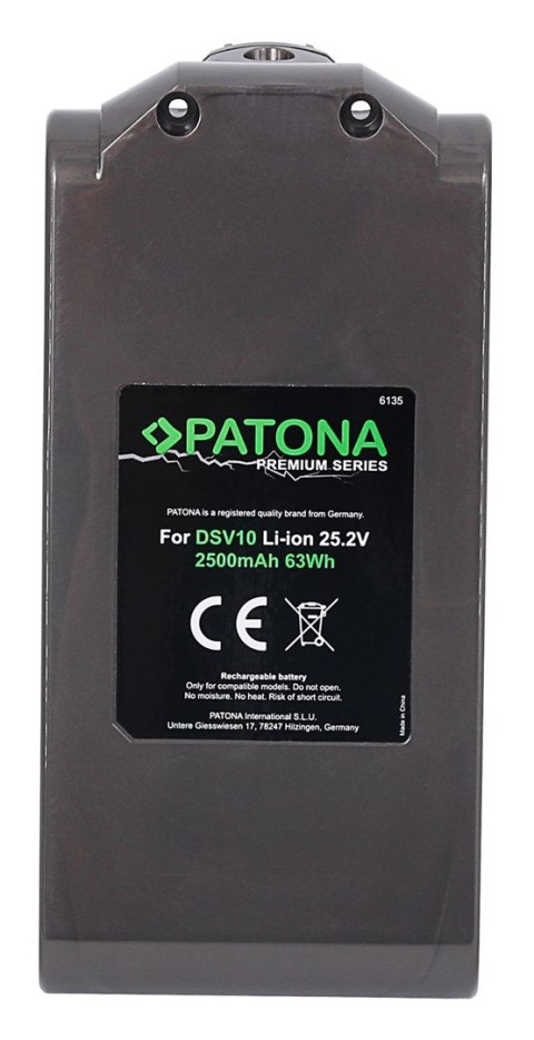 Bateria Patona Premium Dyson V10 V10 Animal V10 Absolute Bateria Patona Premium Dyson V10 V10 Animal V10 Absolute