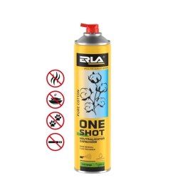 ERLA ONE SHOT 600ML OPAKOWANIE ZBIORCZE 12szt. NEUTRALIZATOR ZAPACHÓW PURE COTTON
