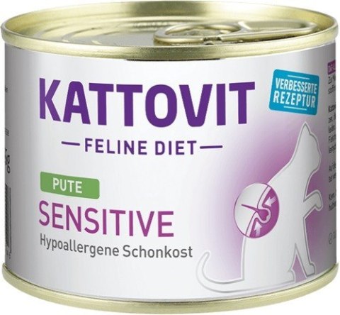 KATTOVIT Diet indyk - puszka 185g karma dla kota KATTOVIT Diet indyk - puszka 185g karma dla kota