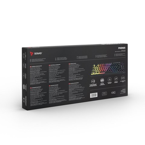 SAVIO KLAWIATURA MECHANICZNA PHENIX RED SAVIO KLAWIATURA MECHANICZNA PHENIX RED