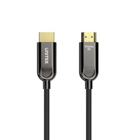 UNITEK KABEL OPTYCZNY HDMI 2.1 Active Optical Cable 8K / 4K 144Hz 15M UNITEK KABEL OPTYCZNY HDMI 2.1 Active Optical Cable 8K / 4K 144Hz 15M