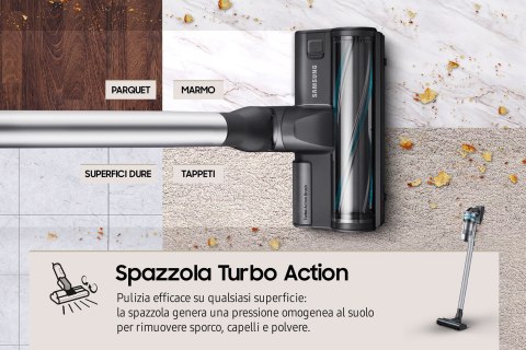 Odkurzacz pionowy Samsung Jet75E Pet VS20B75AGR1/WA Odkurzacz pionowy Samsung Jet75E Pet VS20B75AGR1/WA