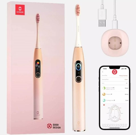 Szczoteczka soniczna Oclean X Pro (różowy) Szczoteczka soniczna Oclean X Pro (różowy)