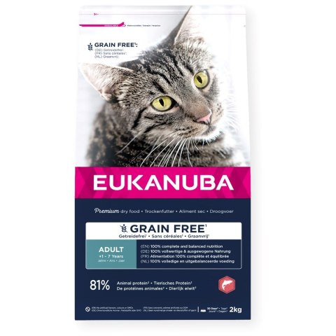EUKANUBA Grain Free adult salmon - sucha karma dla kota - 2 kg EUKANUBA Grain Free adult salmon - sucha karma dla kota - 2 kg