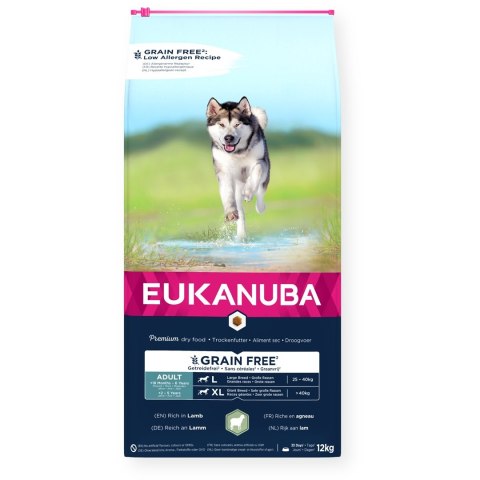 EUKANUBA dorosły duża rasa bez zbóż jagnięcina - sucha karma dla psa - 12 kg EUKANUBA dorosły duża rasa bez zbóż jagnięcina - sucha karma dla psa - 12 kg