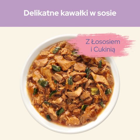 PURINA Cat Chow Sensitive łosoś i cukinia - mokra karma dla kota - 4x85g PURINA Cat Chow Sensitive łosoś i cukinia - mokra karma dla kota - 4x85g